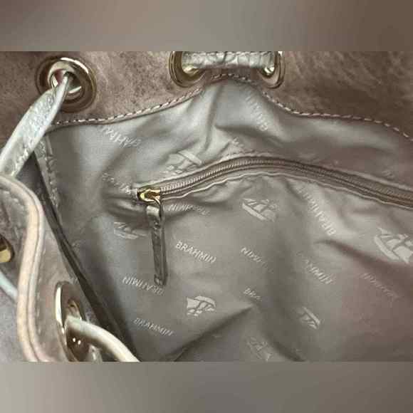 Brahmin Soft Leather & Alligator Embossed Leather Crossbody - Picture 4 of 15